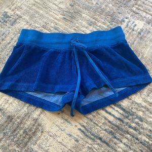 Blue hard tail terry shorts